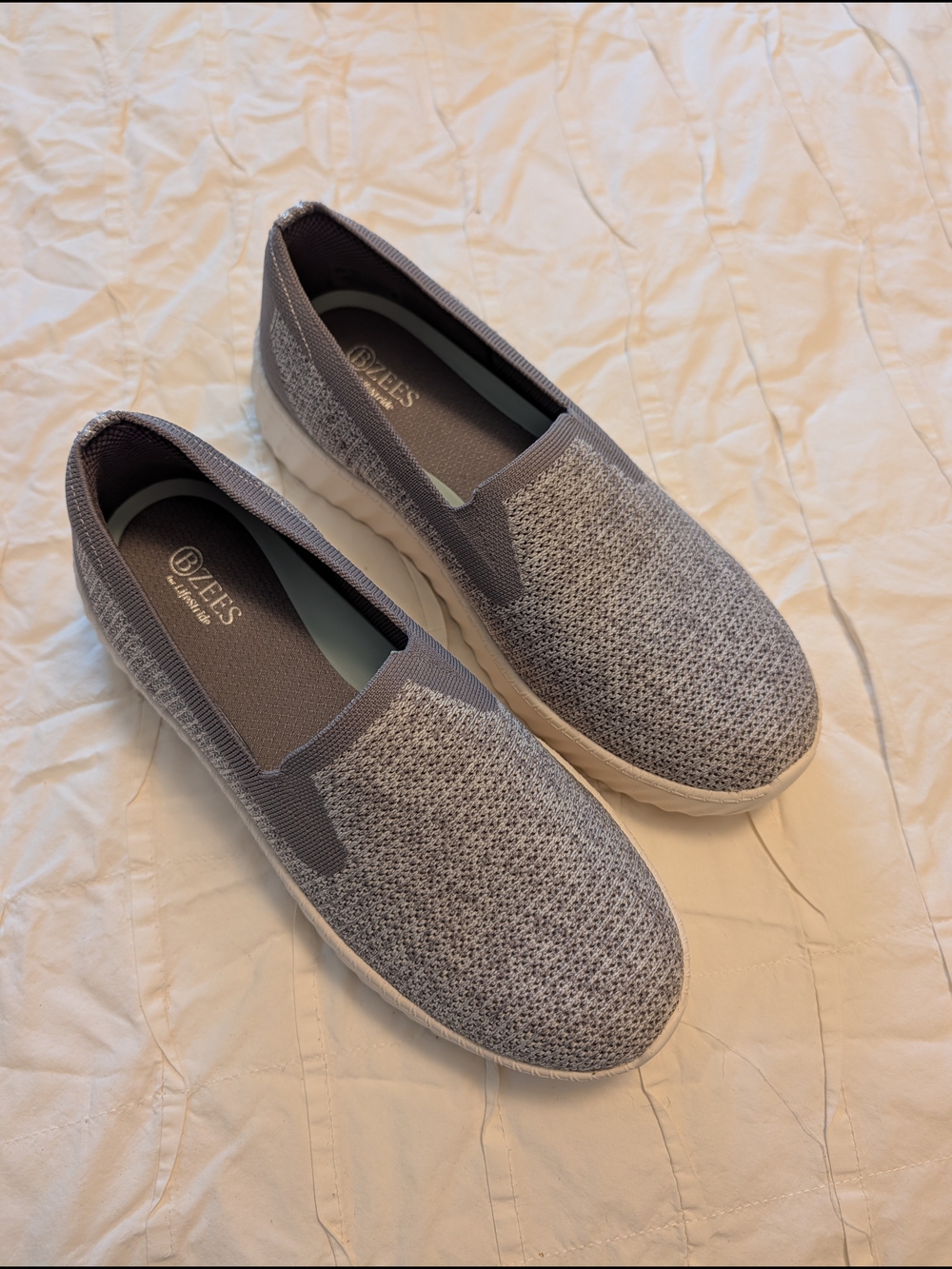 Bzees Wednesday Washable Platform Slip On Sneakers. NWOT!